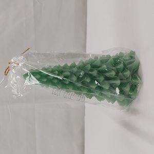 Crate&Barrel Green 8" Holiday Tree Candle
